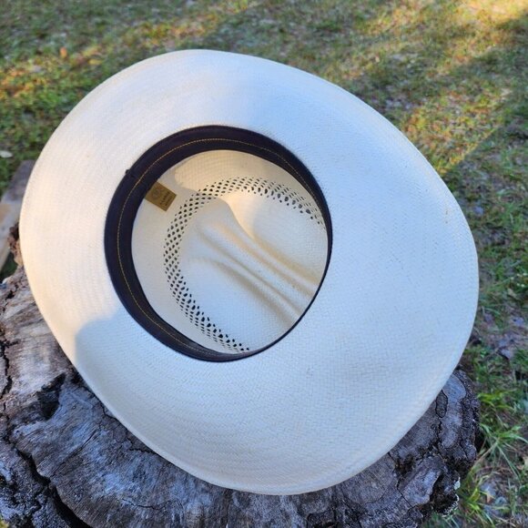 Rockmount Mexican Palm Cowboy Hat Colorful Band Size XL - Picture 9 of 12